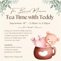 Tea Time w/Teddy at the Edward Smith Library