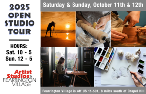 Artist Studios at Fearrington Village Open Studio Tour October 11 and 12