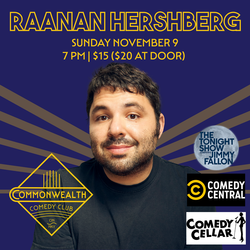 RAANAN HERSHBERG presented by Commonwealth Comedy Club