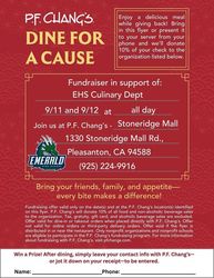 Dine for a Cause:  Support Emerald HS Culinary Program