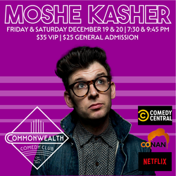 MOSHE KASHER presented by Commonwealth Comedy Club