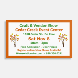 Cedar Creek Fall Craft & Vendor Show