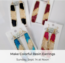 Make Colorful Resin Dangle Earrings