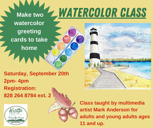 Fall Watercolor Class with Multimedia Artist Mark Anderson