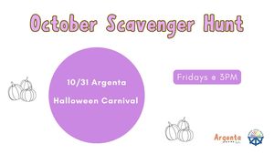 October Scavenger Hunt: Argenta Halloween Carnival