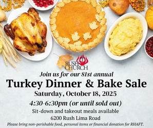 Rush UMC 81st Annual Turkey Dinner
