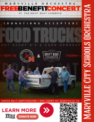 FREE Benefit Concert: Maryville Orchestra ft. The Drift Boat Cowboys