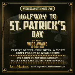 Halfway to St. Patrick's Day at JohnMartin's
