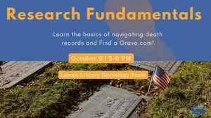 Research Fundamentals: Death Records & Find A Grave