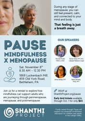 Pause, Mindfulness X Menopause