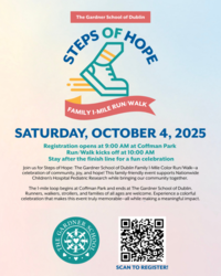 Steps of Hope: The Gardner School of Dublin Family 1-Mile Color Run/Walk