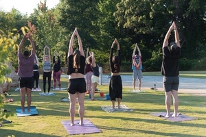 Every Monday: Yoga on the Lawn @ Fretwell Spartanburg, SC