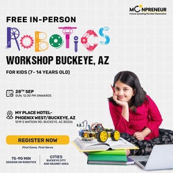 In-Person Free Robotics/Math Workshop for Kids at Buckeye, AZ (7-14)