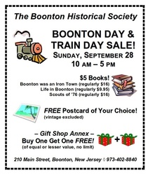Boonton Day & Train Day Sale