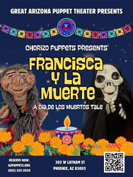 Chorizo Puppets from San Diego with Francisca y la Muerte