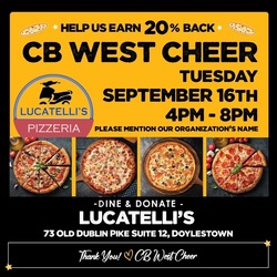 CB West Cheer Dine and Donate