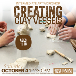 Intermediate Art Workshop: Creating Clay Vessels