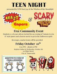 Teen Night at the VFW Post