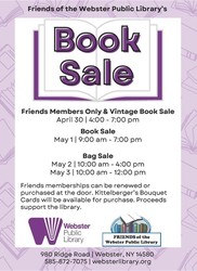 Friends of the Webster Public Library - FALL BOOK SALE