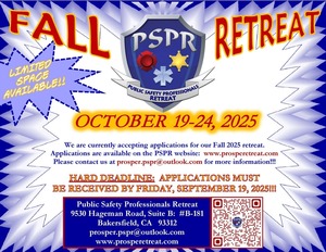 PSPR Fall Retreat - ***APPLICATIONS DUE FRIDAY, SEPTEMBER 19!!!***