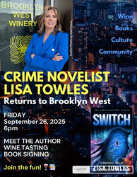 Author Lisa Towles at Brooklyn West Winery