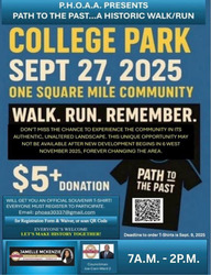 P.H.O.A.A. Present Path to the Past: A Historic Walk/Run
