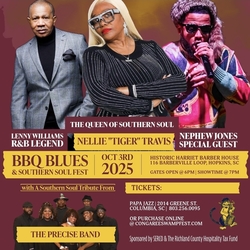 BBQ BLUES & SOUL IN HOPKINS w/ Nellie Tiger Travis, Lenny Williams & Nephew Jones