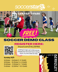 Spark joy and active play in your child's week with Super Soccer Stars in Berkeley!