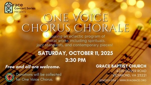 Grace Concert Series presents One Voice Chorus Chorale