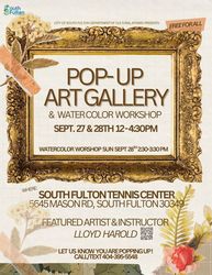 Pop-Up Art Gallery & Watercolor Class