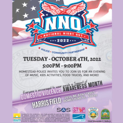 The City Of Homestead Police Department Hosts National Night Out to Connect with the Community