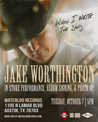 JAKE WORTHINGTON In-Store Performance & Record Signing