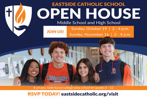 Eastside Catholic School Open House for Grades 6 - 12 - November 16