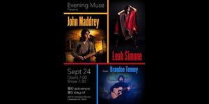 Brandon Tenney & John Maddrey & Leah Simone at The Evening Muse in Charlotte