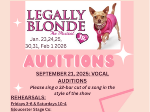 Legally Blonde the Musical JR. Vocal Auditions