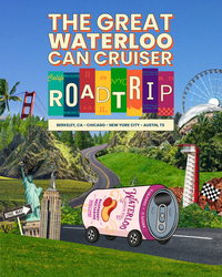 Waterloo Sparkling Water Great Waterloo Can Cruiser Road Trip