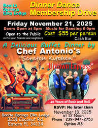 Bonita Springs Estero Elks Lodge #2753 Dinner Dance Membership Drive