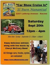 "Car Show Cruisin" at El Buen Manantial - Saturday September 20