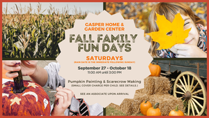 Fall Family Fun Days Pumpkin Painting and Scarecrow Making
