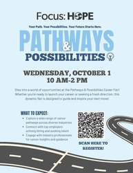 Pathways & Possibilities Career Fair - Focus: HOPE