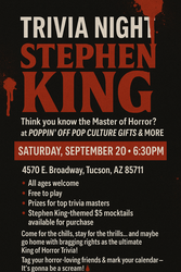 Trivia Night - Stephen King @ Poppin' Off