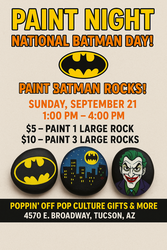 Paint Day: National Batman Day! @ Poppin' Off