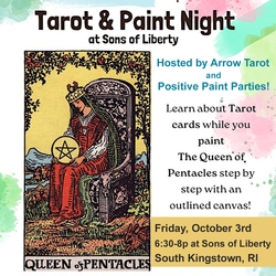 Tarot & Paint Night: Queen of Pentacles