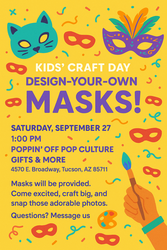 Kids' Crafts - DIY Masquerade Masks @ Poppin' Off