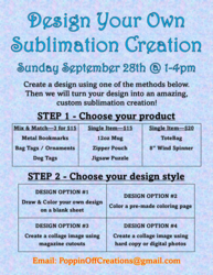 Sublimation Creation Workshop @ Poppin' Off