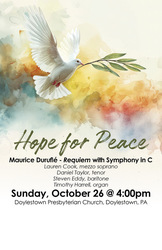 Bucks County Choral Society presents Maurice Duruflé Requiem with Symphony in C