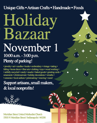 Holiday Arts & Crafts Bazaar at Meridian Street United Methodist Church