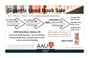 AAUW Racine Gigantic Used Book Sale