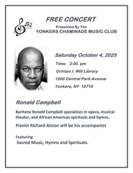 FREE Concert featuring Classical and Spiritual Songs