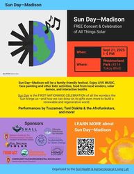 Sun Day - Madison: A free concert and celebration of all things solar